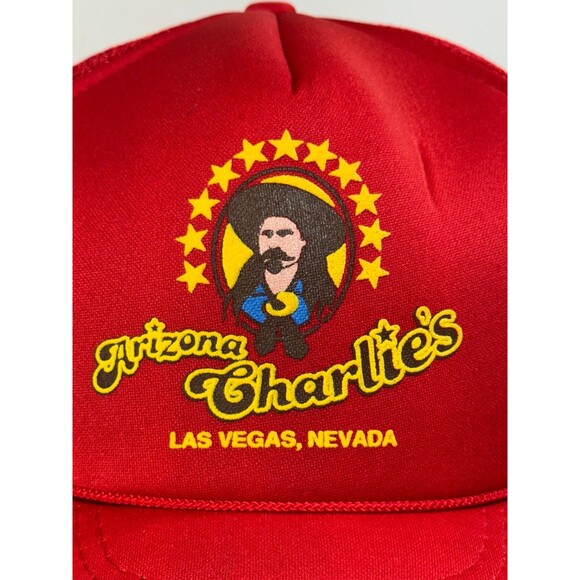 Vintage Arizona Charlies Las Vegas NV Hotel Casino Mesh Trucker Snapback Hat Cap - Picture 2 of 8